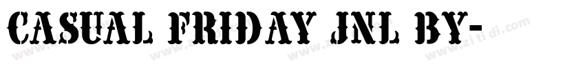 Casual Friday JNL by字体转换